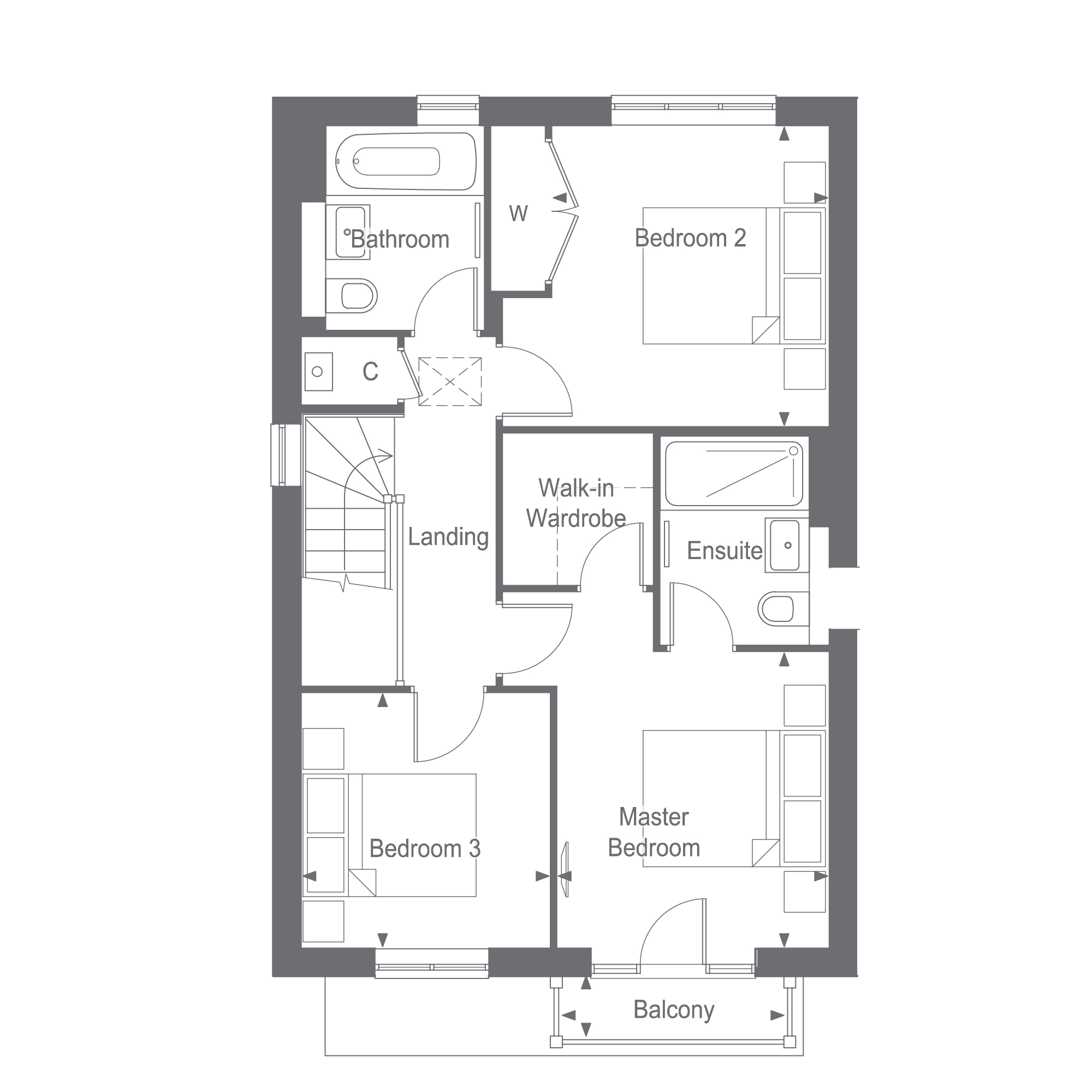 Thakeham The Nutley For Sale 3 Bedroom New Home In Pease