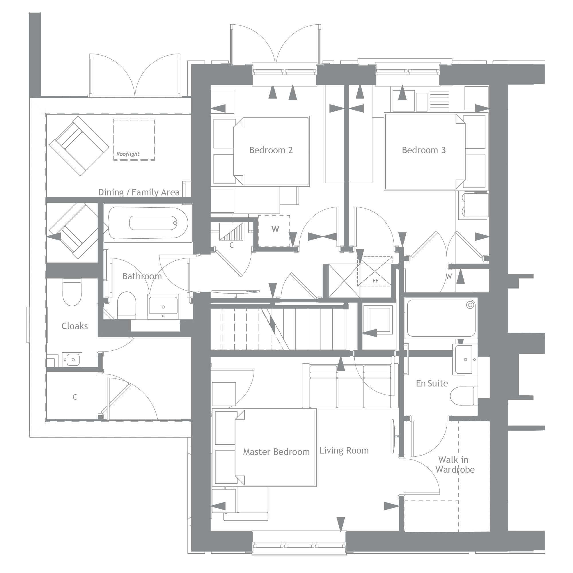The Martingales, Bookham: Martingale Barn, Number 25 FF Plan
